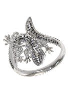 Кольцо из белого золота c фианитом