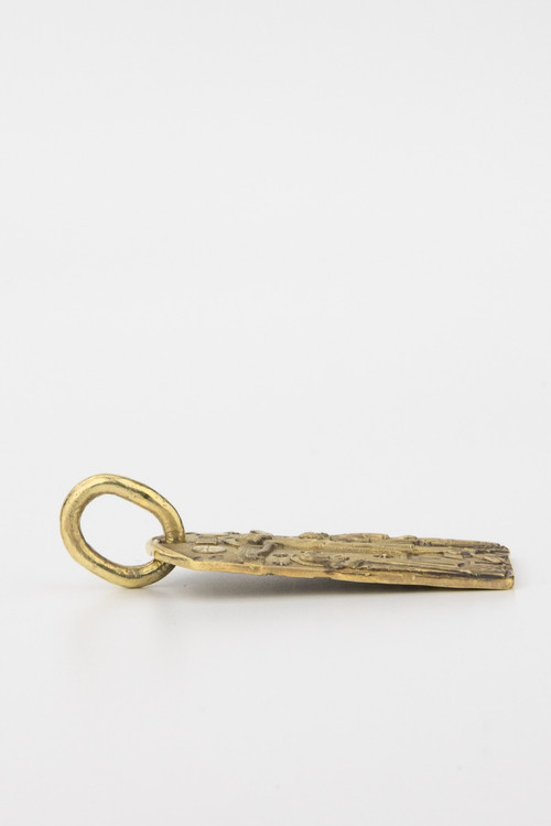 Нательная икона из зелёного золота 585 пробы