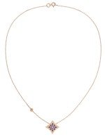 Колье из золота c бриллиантами и лазуритом