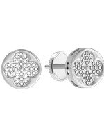 Серьги из белого золота c бриллиантами