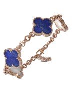 Браслет из золота c лазуритом и перламутром