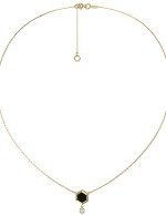 Колье из лимонного золота c бриллиантами и ониксом