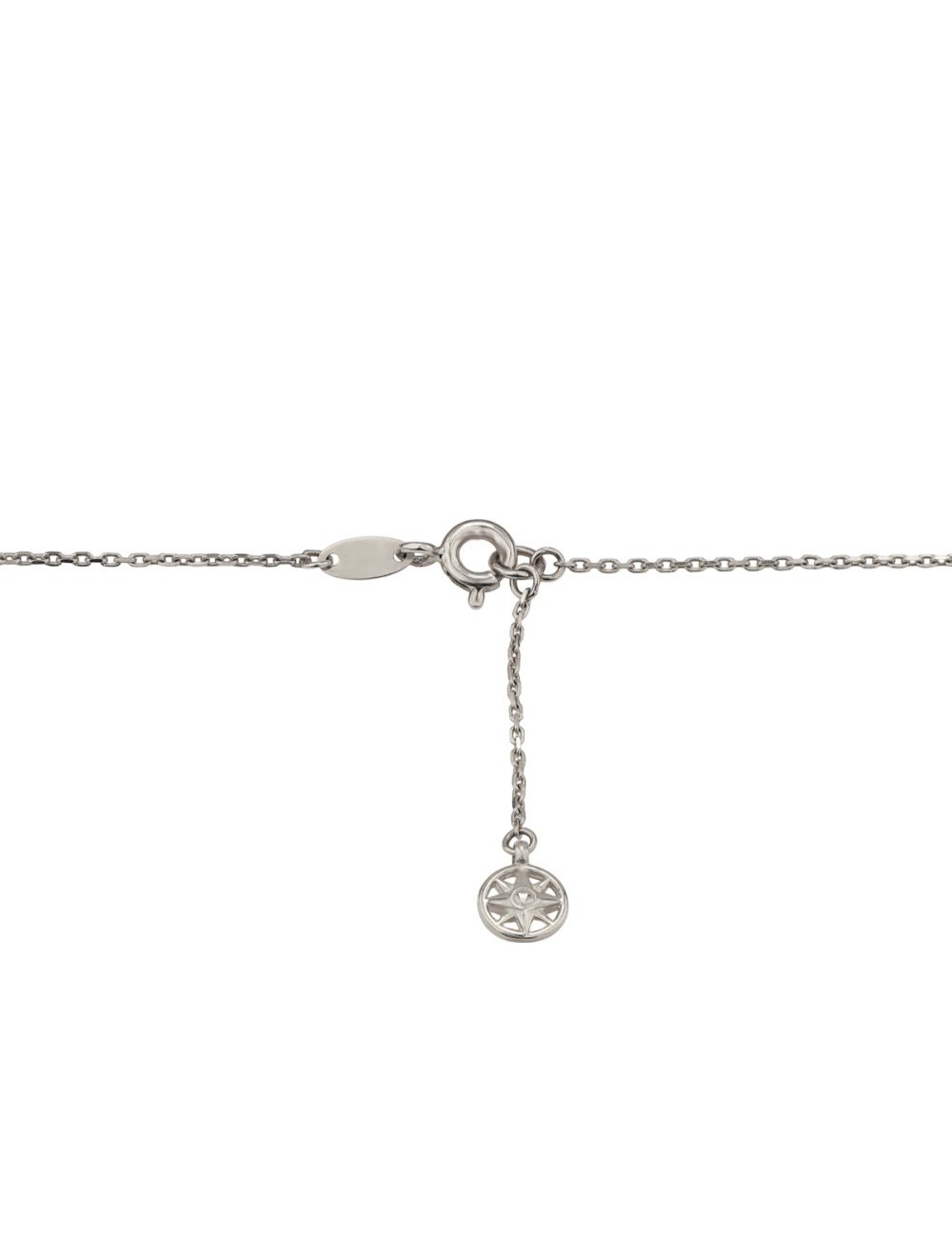 Колье из белого золота c бриллиантами и лазуритом