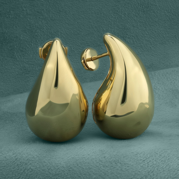 Серьги из лимонного золота 585 пробы