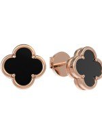 Серьги из золота c ониксом