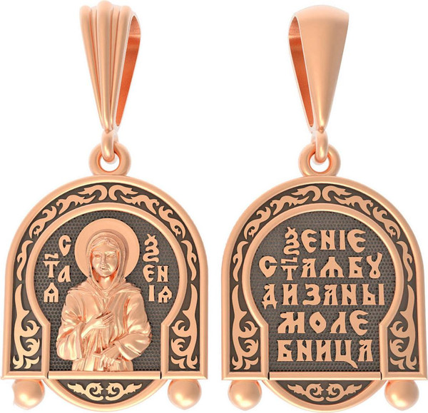 Образок из красного золота 585 пробы