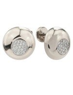 Серьги из белого золота c бриллиантами