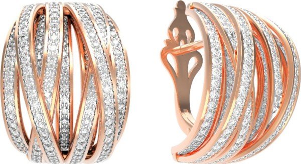 Серьги из золота c фианитом