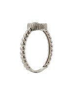 Кольцо из белого золота c бриллиантами и лазуритом