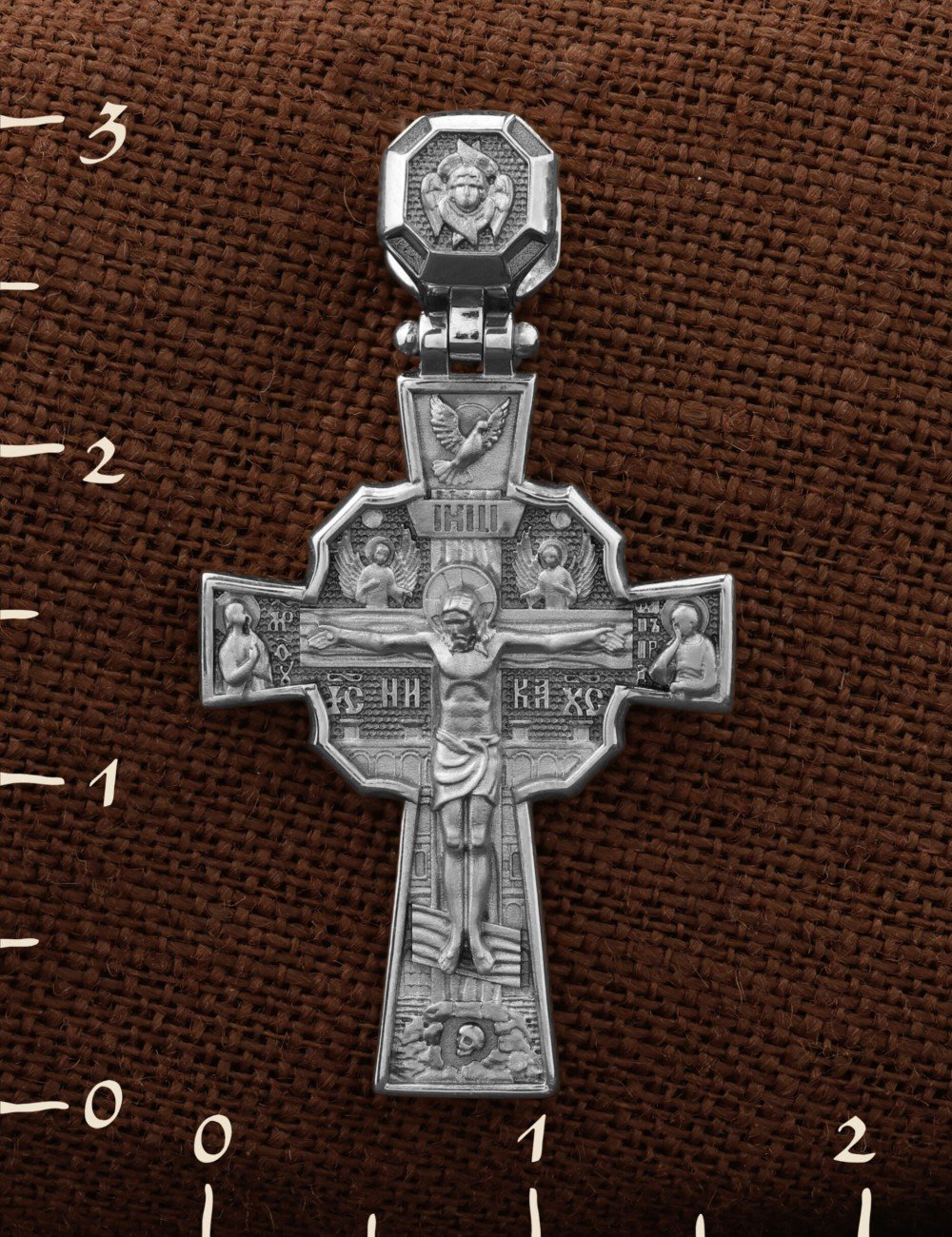 Крест из белого золота