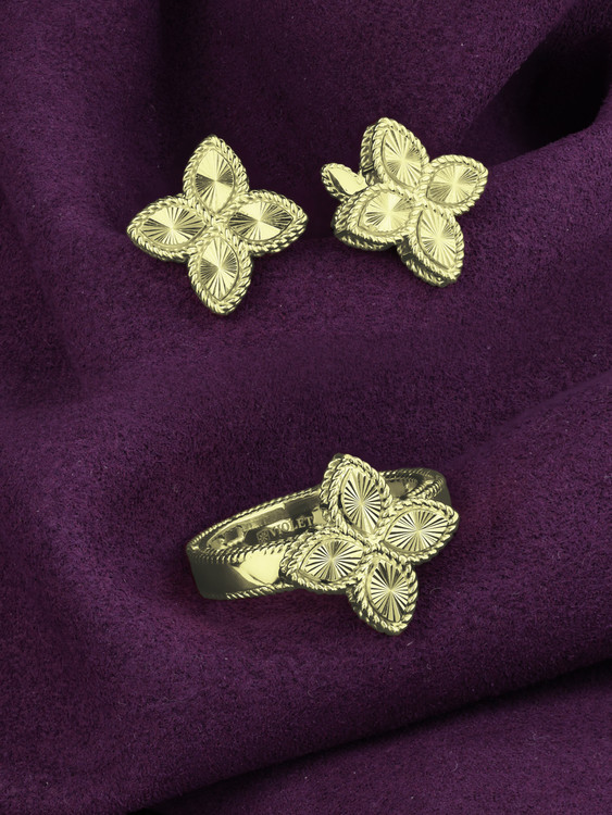 Кольцо из лимонного золота 585 пробы