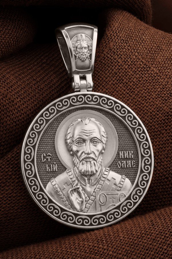 Образок из белого золота