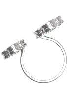 Кольцо из белого золота c лазуритом и перламутром