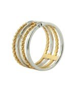 Кольцо из лимонного золота c бриллиантами