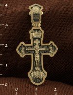 Крест из лимонного золота