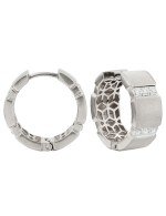 Серьги из белого золота c бриллиантами