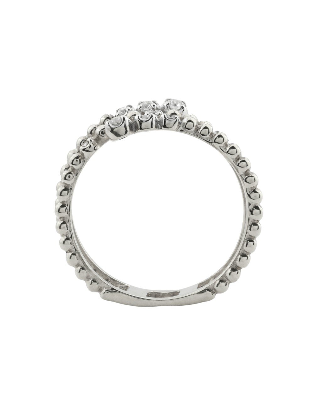 Кольцо из белого золота c бриллиантами