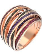 Кольцо из золота c фианитом