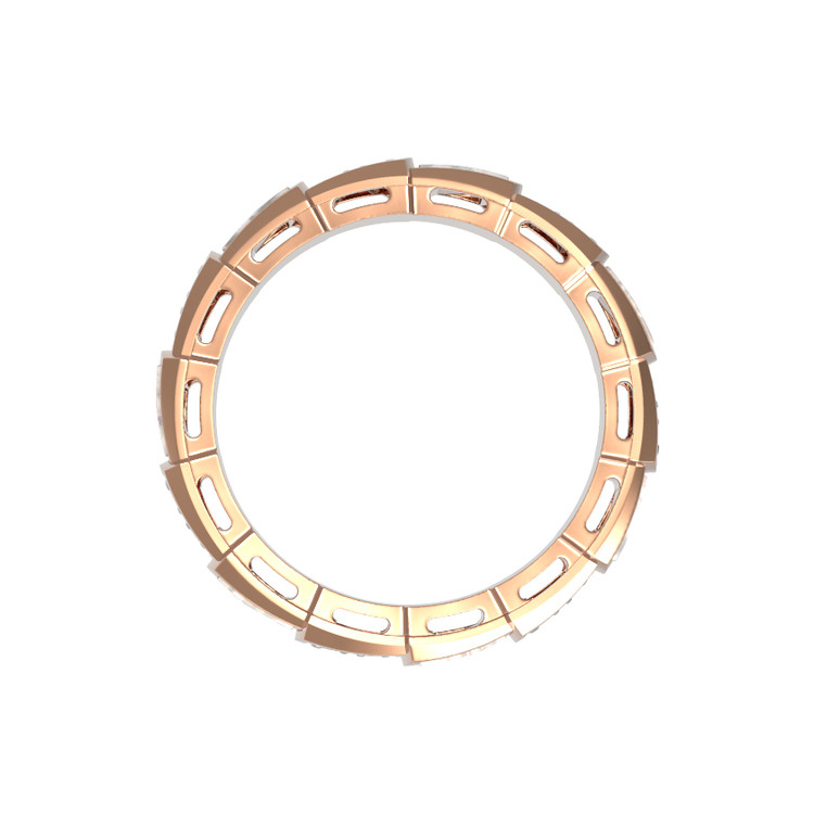 Кольцо из красного золота 585 пробы c бриллиантами и перламутром