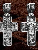 Крест из белого золота