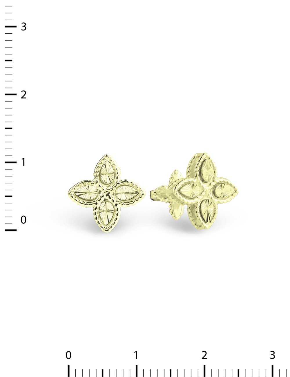 Серьги из лимонного золота