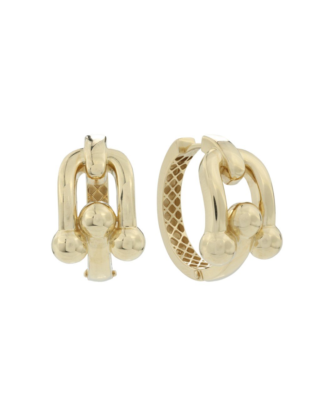 Серьги из лимонного золота