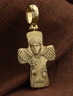 Крест из лимонного золота