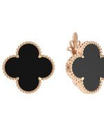 Серьги из золота c ониксом