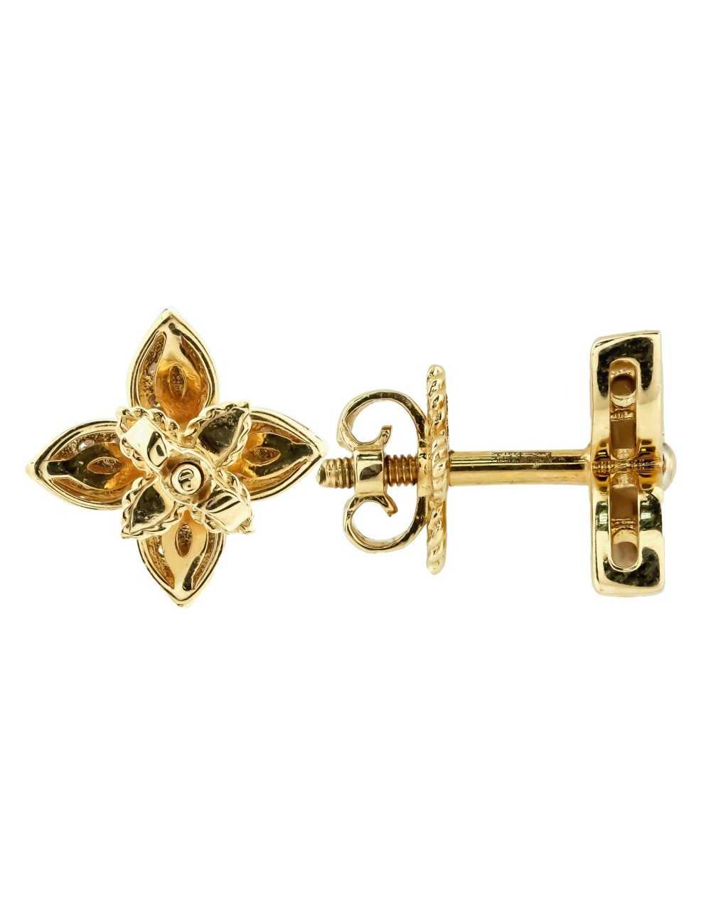 Серьги из золота c бриллиантами