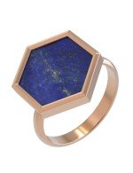 Кольцо из золота c лазуритом