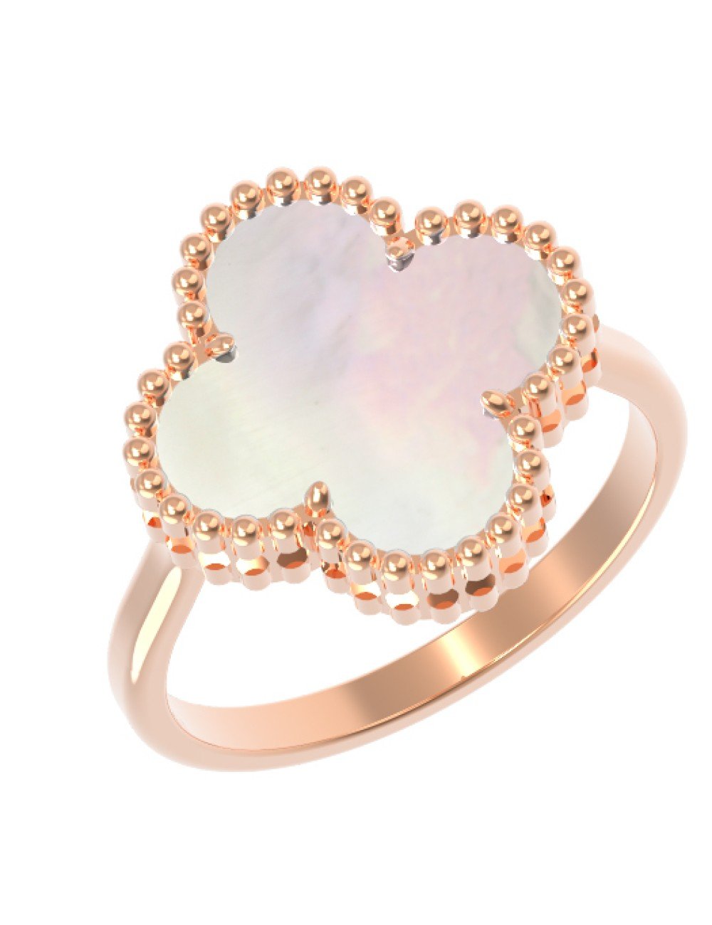 Кольцо из золота c перламутром