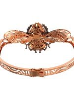 Браслет из золота c эмалью, фианитом, гранатом и эмалью