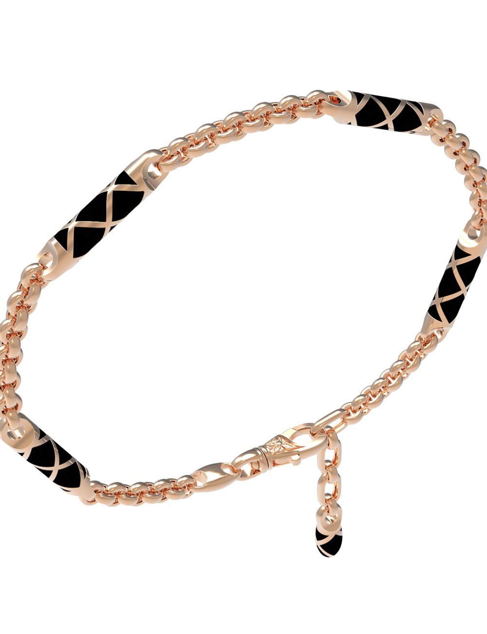 Браслет из золота c эмалью