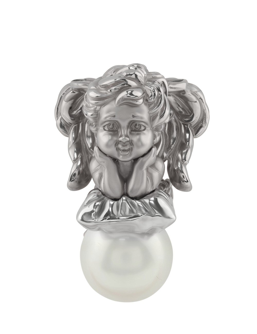 Подвеска из белого золота c жемчугом