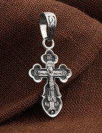 Крест из белого золота