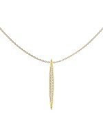 Колье из лимонного золота c бриллиантами