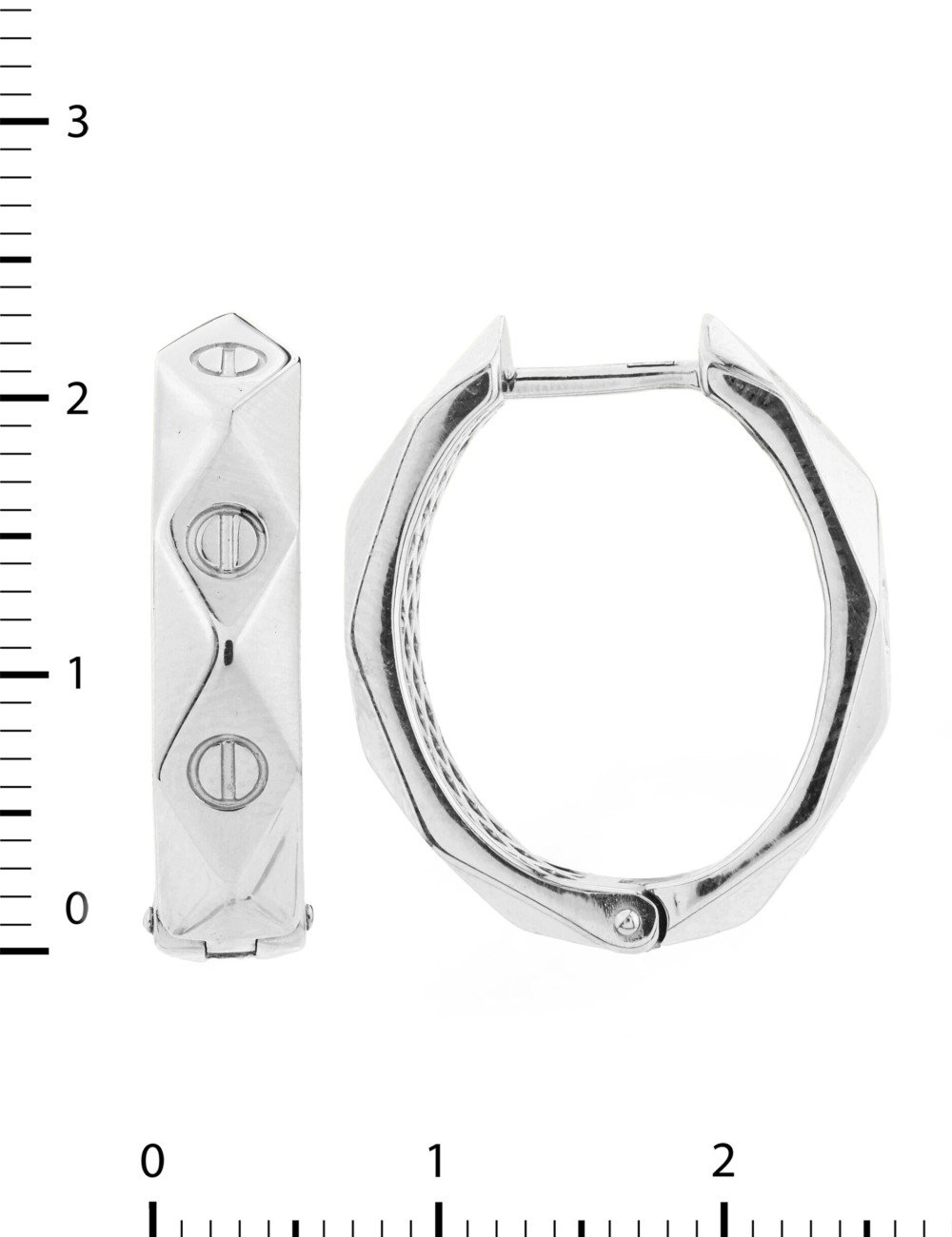 Серьги из белого золота