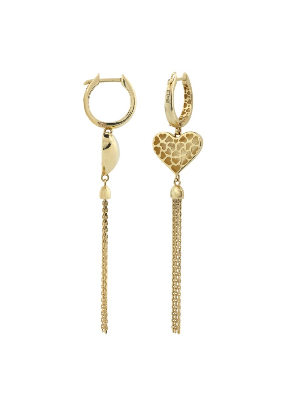 Серьги из лимонного золота