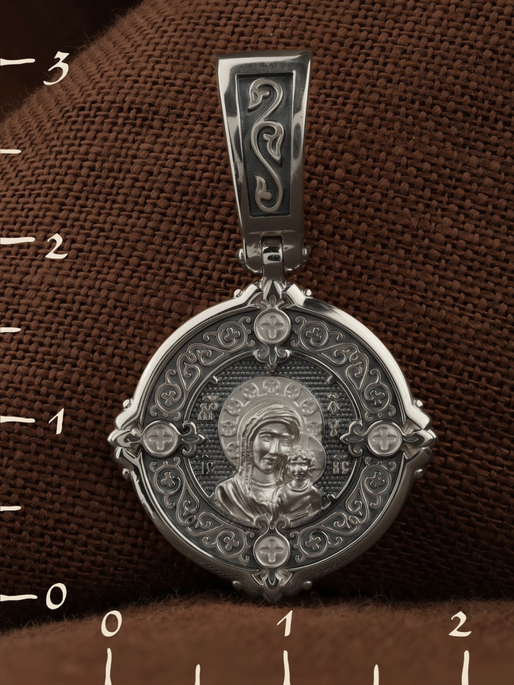 Образок из белого золота 585 пробы