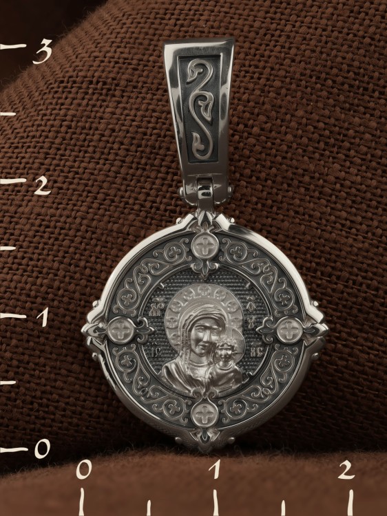 Образок из белого золота 585 пробы
