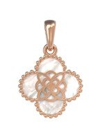 Подвеска из золота c бриллиантами и перламутром