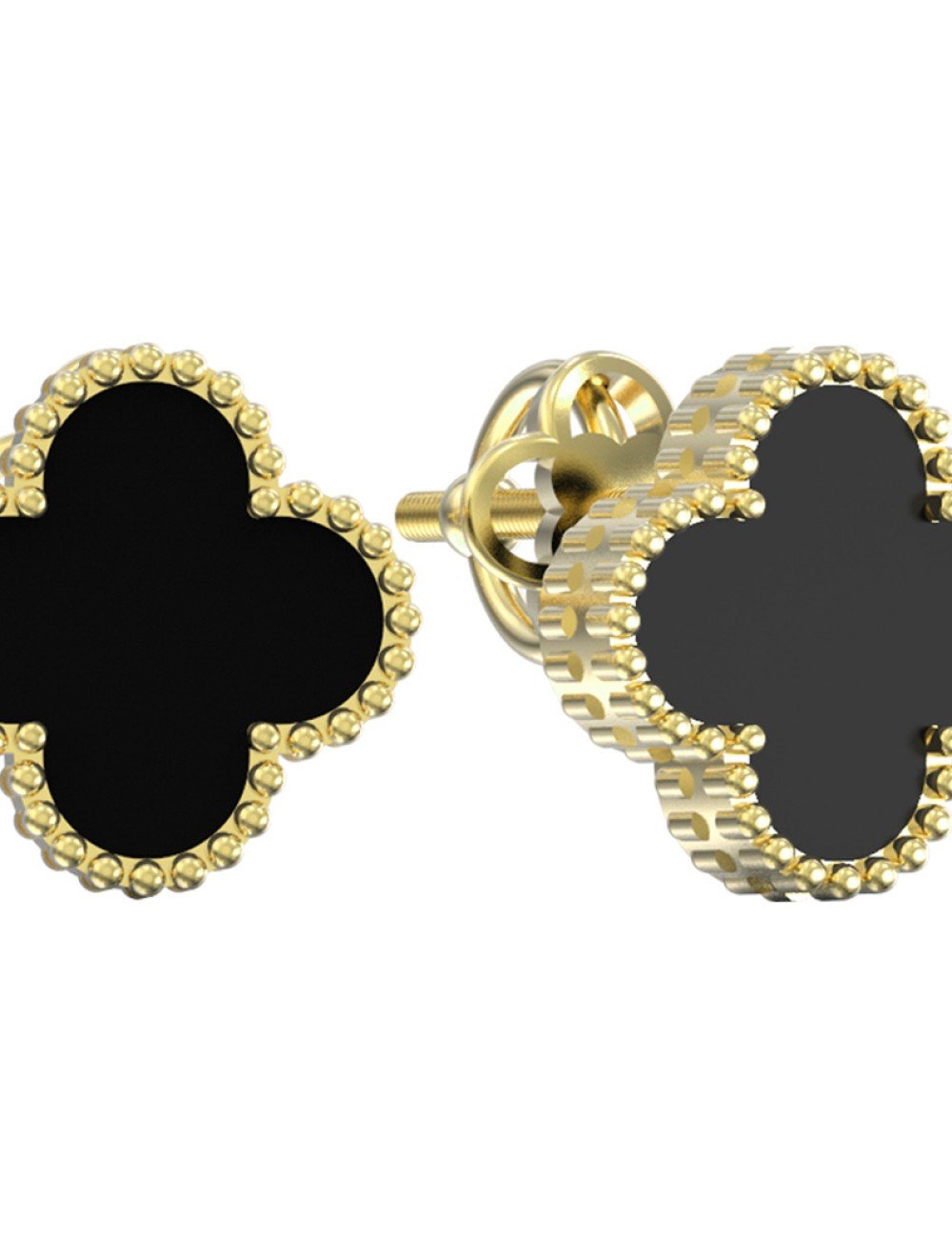 Серьги из лимонного золота