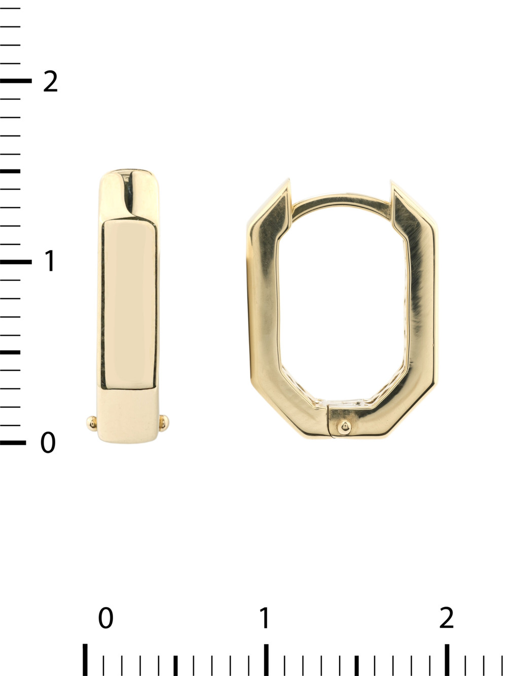 Серьги из лимонного золота 585 пробы