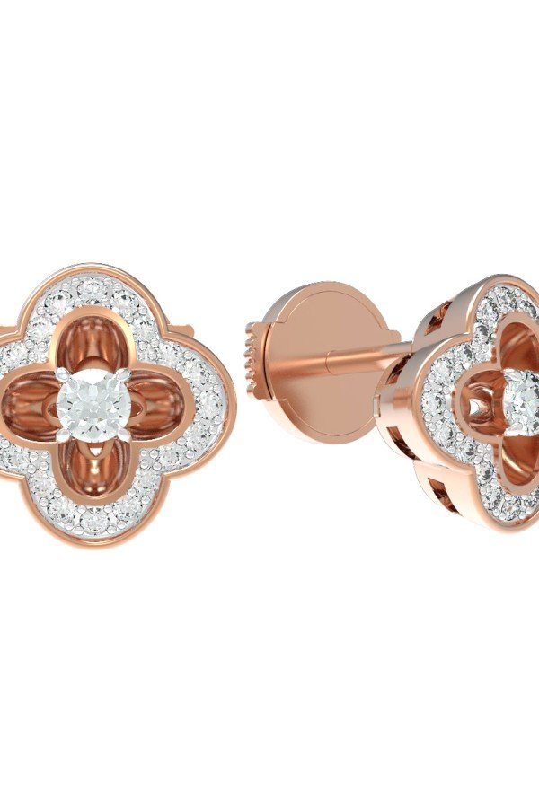 Серьги из золота c бриллиантами