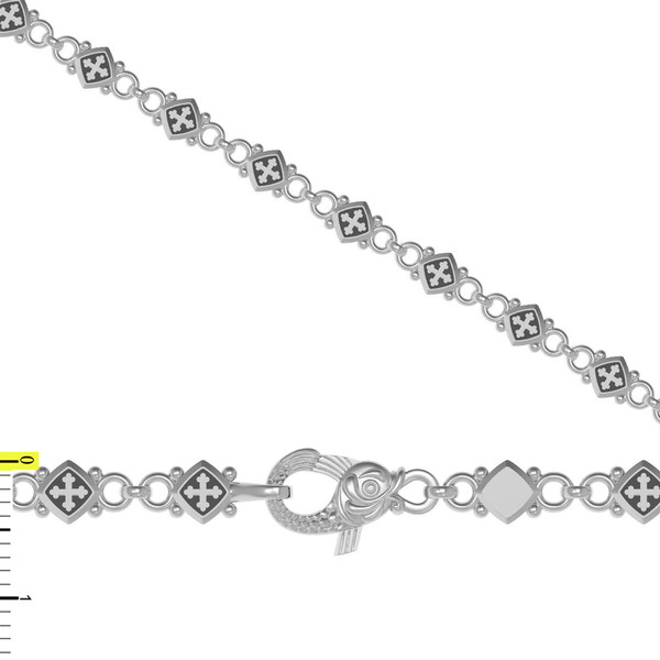 Браслет из белого золота 585 пробы