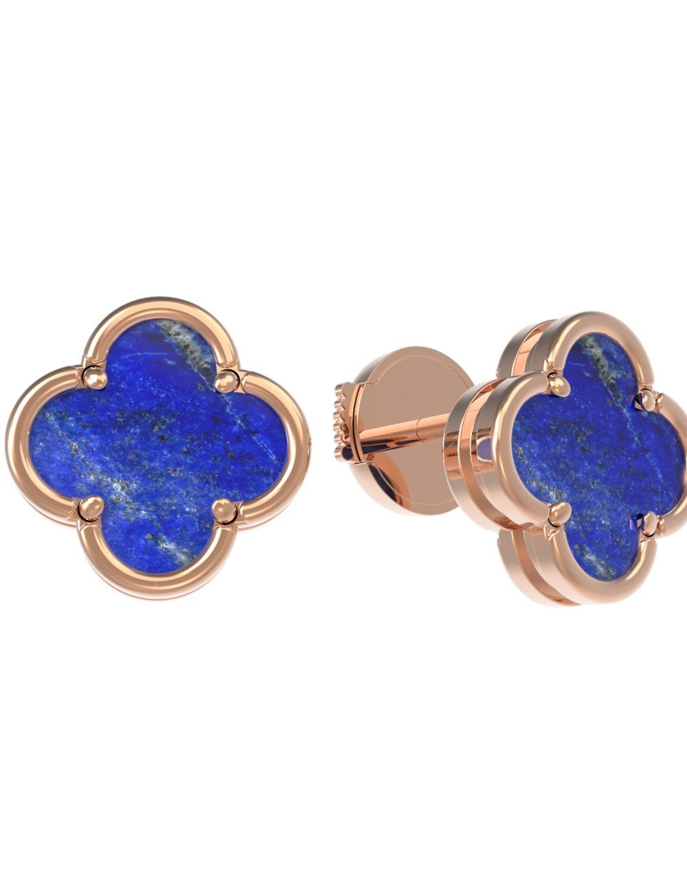 Серьги из золота c лазуритом