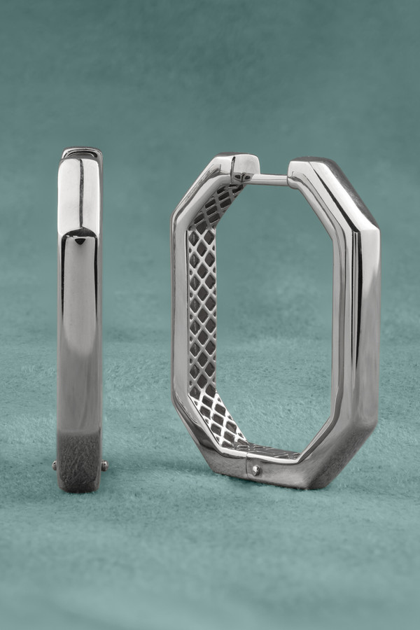 Серьги из белого золота 585 пробы