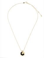 Колье из лимонного золота c бриллиантами и ониксом