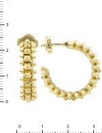 Серьги из лимонного золота