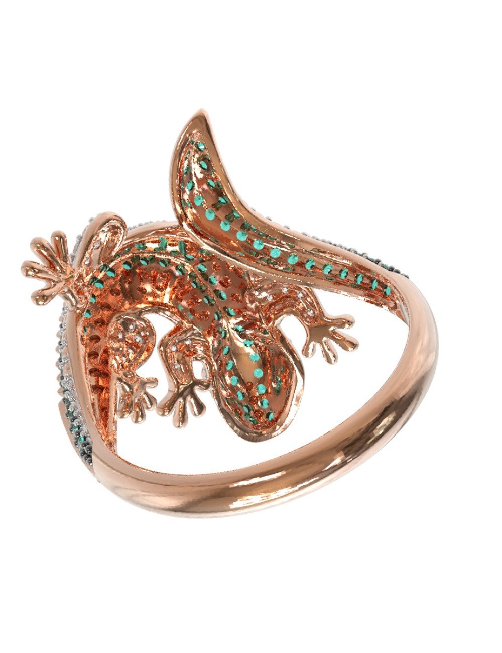 Кольцо из золота c фианитом